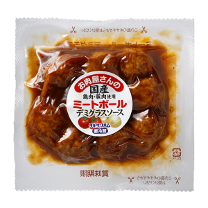 お肉屋さんのミートボールデミグラスソース